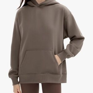 PUMIEY Womens Oversized Hoodies Cozy Fleece Heather Charcoal Size Xl